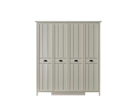 Gize Genç Odası 4 Kapılı - (4 Kapılı Dolap + Komodin + Başlıklı Bazalı Karyola (100x200)