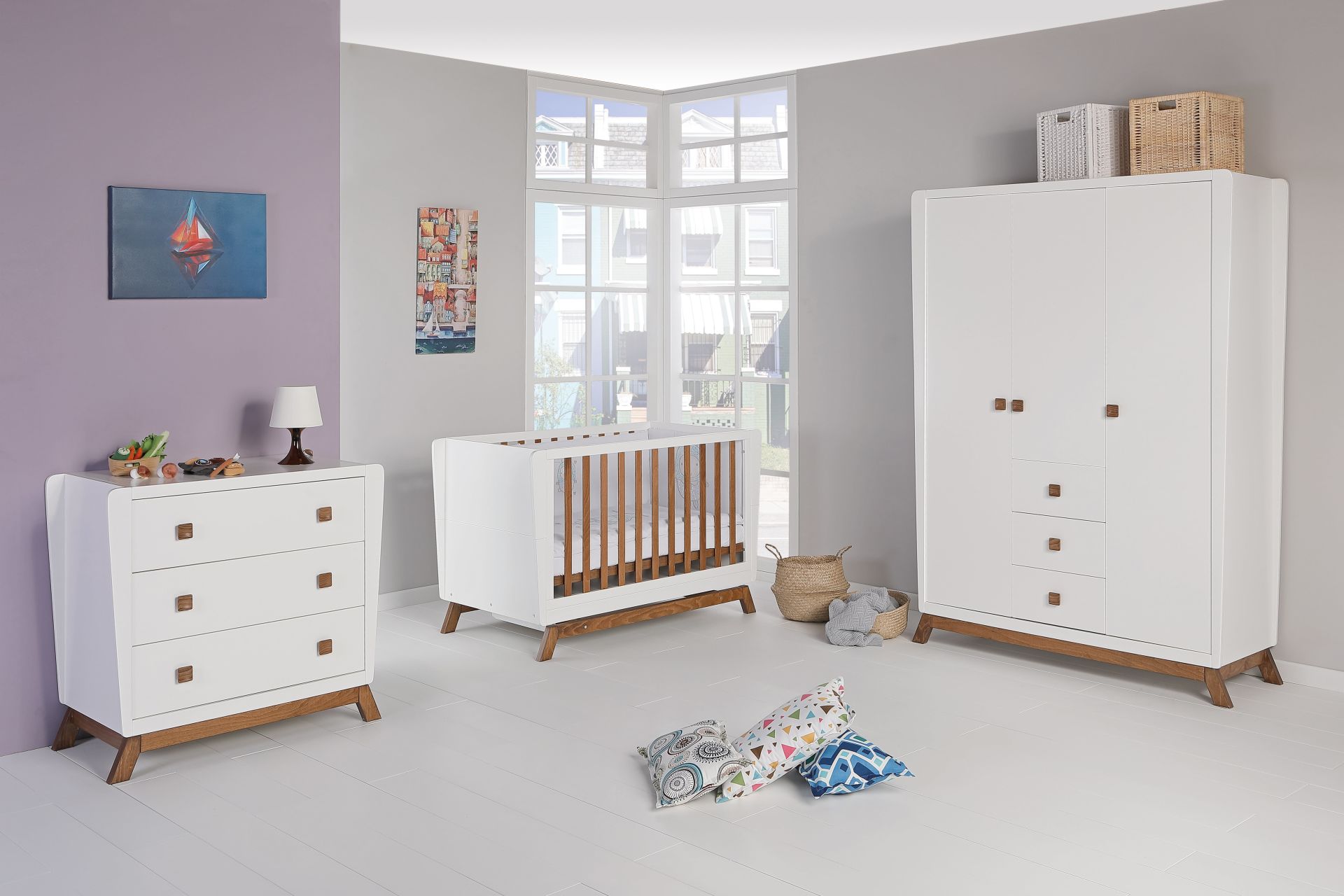 Rococo White Bebek Odası Takımı