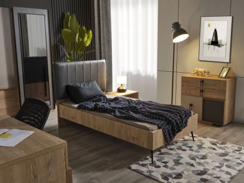 Babil New Genç Odası - (Dolap + Çalışma Masası + Başlıklı Karyola (100x200)