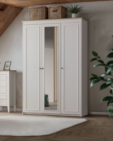 Petra Ay Genç Odası - (3 kapılı Dolap + Çalışma Masası Alt Modül + Karyola 100x200)