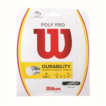 Wilson WRZ922900 Poly Pro 17 Set Tenis Raket Kordajı