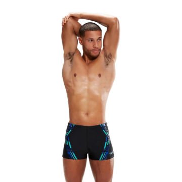 Speedo Tech Print Aquashort Erkek Yüzücü Mayosu 34