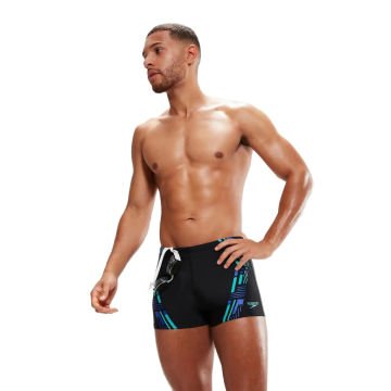 Speedo Tech Print Aquashort Erkek Yüzücü Mayosu 34