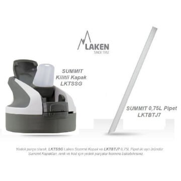 Laken Summit 0,75 Litre Paslanmaz Çelik Şişe Termos
