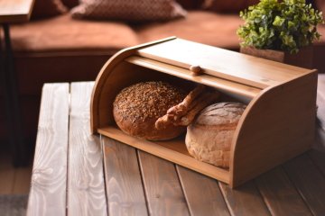 Bambum B0717 Vitalis Büyük Ekmek Saklama Kutusu - ahşap ekmek (kabı) kutusu