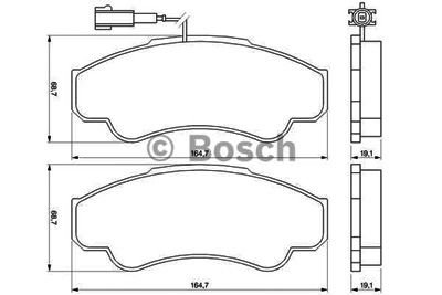 CITROEN JUMPER ÖN FREN BALATASI BOSCH 4252.44-0986TB2431