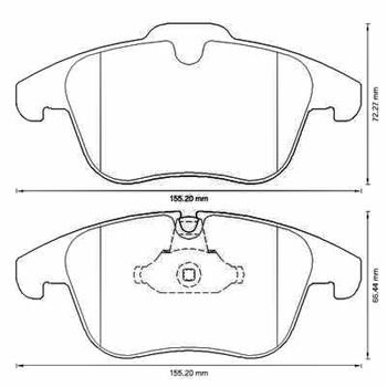 CITROEN C5 ÖN FREN BALATASI BRASSE 4254.24-BRS-1818