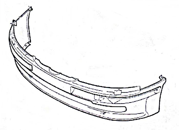 ÖN TAMPON FISKIYE DELİKLİ PEUGEOT 406 7401.P3