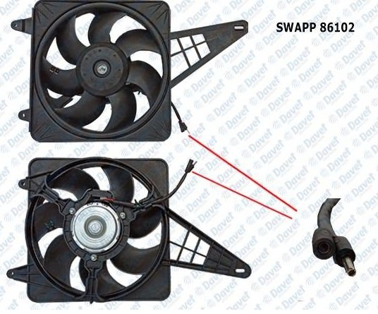Fan Motoru Doğan  Kablolu - 85013265-1