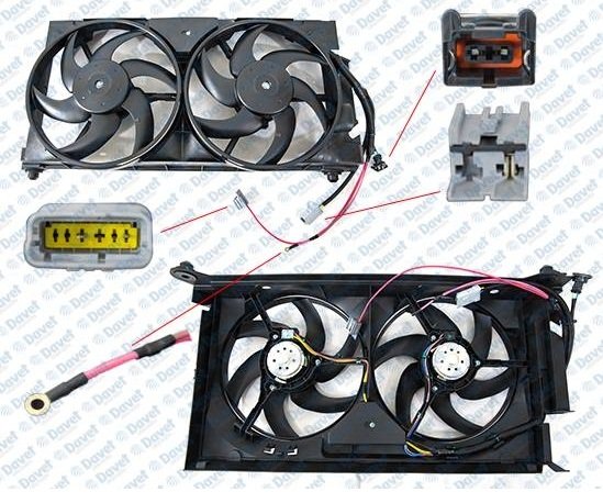 Fan Motoru Partner-306 Komple Çift Fanlı - 1250.E9
