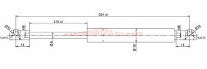 Bagaj Cam Amortisör Peugeot : 206  SW - 8731.G4