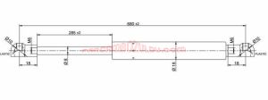Peugeot : 406 Motor Kaput Amortisörü - 7925.10