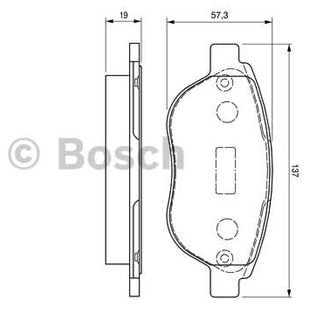 FIAT IDEA ÖN FREN BALATASI BOSCH 4252.22-0986TB2409