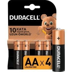DURACELL ALKALİN KALEM PİL (AA) 4\'LÜ