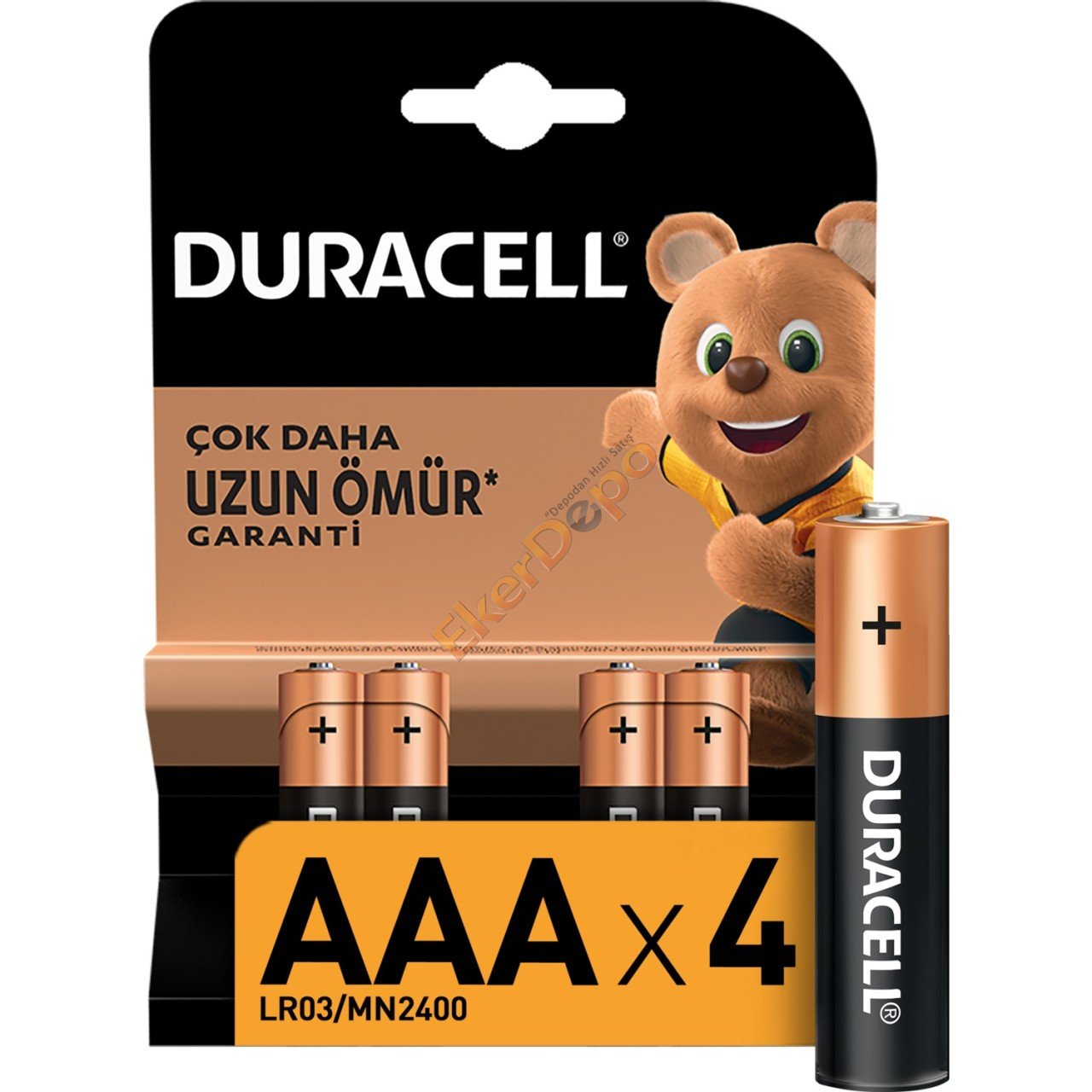 DURACELL ALKALİN İNCE PİL (AAA) 4\'LÜ