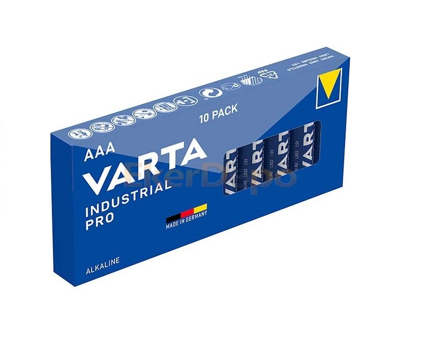 VARTA İNDUSTRİAL ALKALİN İNCE PİL AAA 10'LU