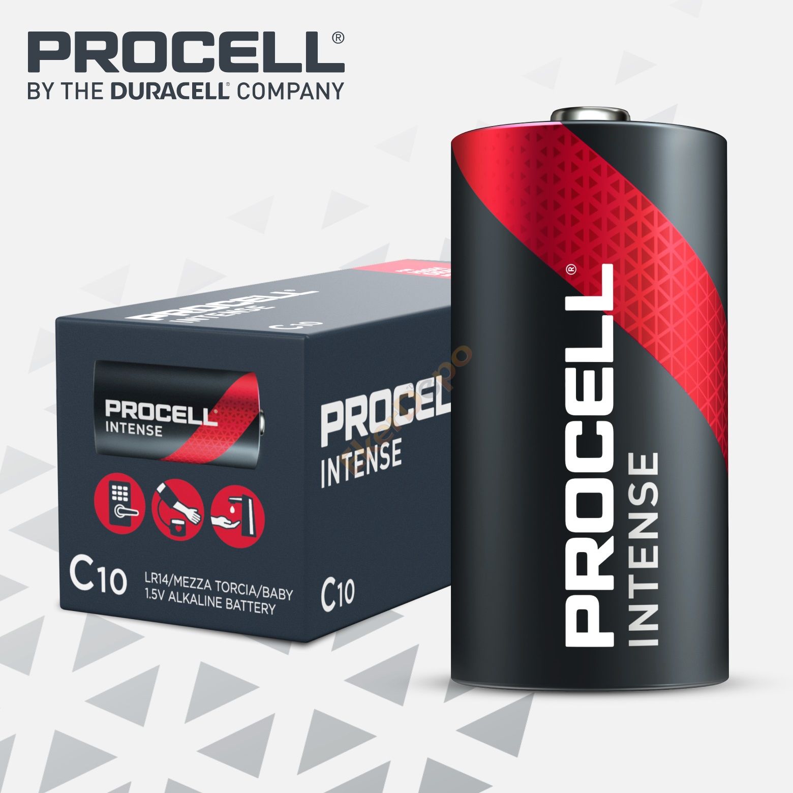 DURACELL PROCELL İNTENSE ALKALİN ORTA PİL LR14-C 10'LU