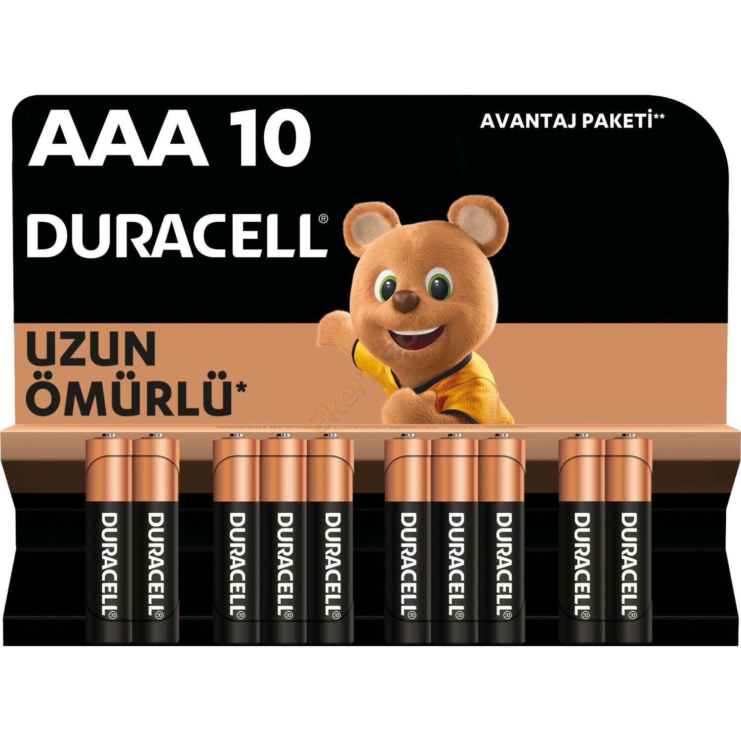 DURACELL ALKALİN İNCE PİL AAA 10'LU PAKET