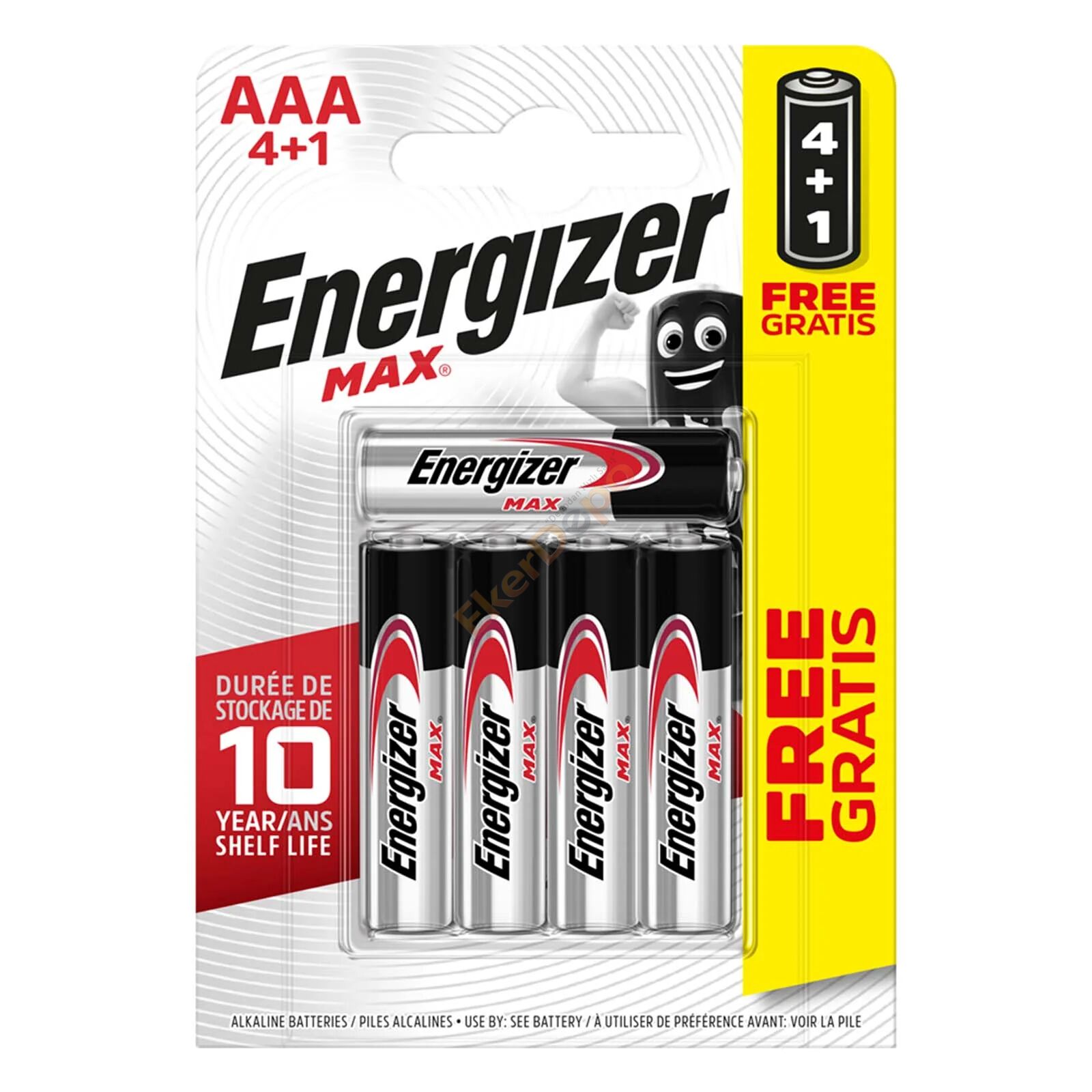 ENERGİZER MAX ALKALİN İNCE AAA/LR03 5'Lİ PAKET