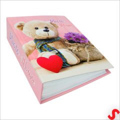 Bebek Fotoğraf Albümü, 10cm x 15cm x 100 Resimlik - Pembe