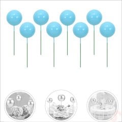 Çubuklu SüSLeme Topu, 3cm x 8 adet - Mavi