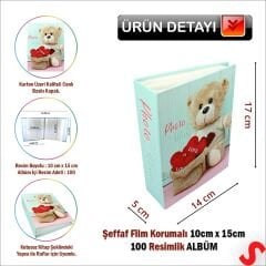Bebek Fotoğraf Albümü, 10cm x 15cm x 100 Resimlik - Mavi