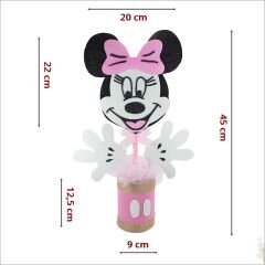 Minnie Mouse Masa Süsü, 45cm x 20cm - Pembe