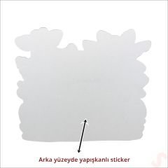 Safari Sevimli Hayvanlar Aynalı Duvar Stickerı, 33cm x 30cm