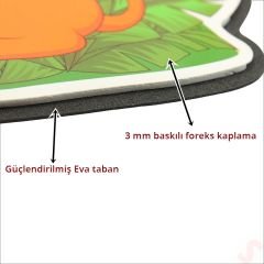 Safari Sevimli Hayvanlar Aynalı Duvar Stickerı, 33cm x 30cm