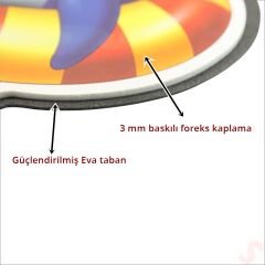 Deniz Canlıları Aynalı Duvar Stickerı, 33cm x 33cm