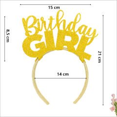 Birthday Girl Taç - Altın