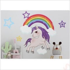 Unicorn, 7 Parça Duvar Sticker Seti