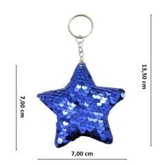 Pul Payetli Anahtarlık, Mavi