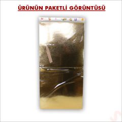 Kapaklı, Katlanır Demonte Karton Kutu, 30cm - Metalik Altın