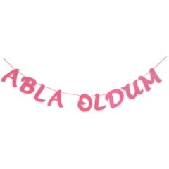 Abla Oldum Simli Eva Uzar Yazı - 90 cm