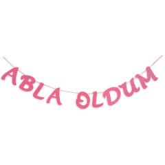 Abla Oldum Simli Eva Uzar Yazı - 90 cm