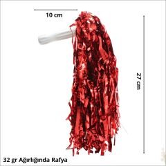 Gösteri Ponponu, 2 Adet x 32 gr - Kırmızı