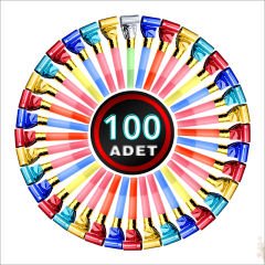 Parti Düdük Kaynana Dili, Çok Renkli - 100 Adet