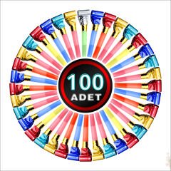 Parti Düdük Kaynana Dili, Çok Renkli - 100 Adet