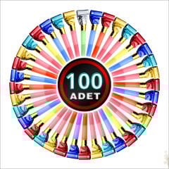 Parti Düdük Kaynana Dili, Çok Renkli - 100 Adet