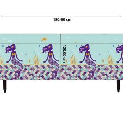 Pırıltılı Deniz Kızı Masa Örtüsü - 120cm x 180cm