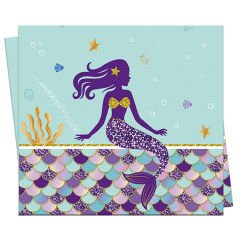 Pırıltılı Deniz Kızı Masa Örtüsü - 120cm x 180cm