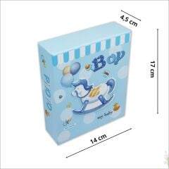 Bebek Fotoğraf Albümü 40 Resimlik Kutulu, My Baby - Mavi