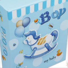 Bebek Fotoğraf Albümü 40 Resimlik Kutulu, My Baby - Mavi