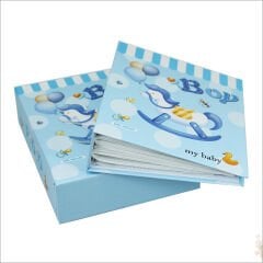 Bebek Fotoğraf Albümü 40 Resimlik Kutulu, My Baby - Mavi