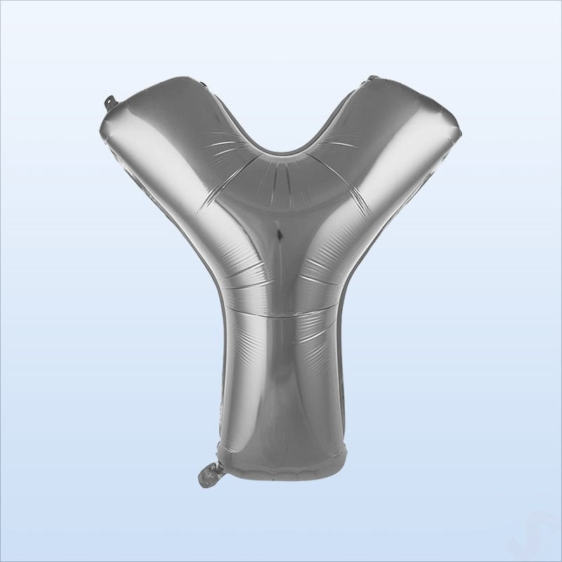 Y Harf Gümüş Folyo Balon - 76 cm