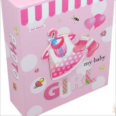 Bebek Fotoğraf Albümü 40 Resimlik Kutulu, My Baby - Pembe