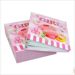 Bebek Fotoğraf Albümü 40 Resimlik Kutulu - Pembe