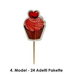 Temalı Kürdan - Karton - 24 Adet