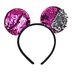 Pul Payetli Parti Tacı, Fuşya